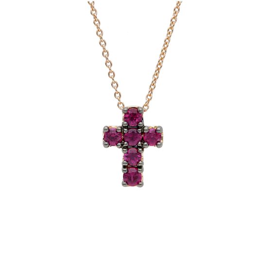 Collana Gioielleria Dossena  Donna in Oro Rubino 0.40 Ct 254486 SONGA - 254486 SONGA